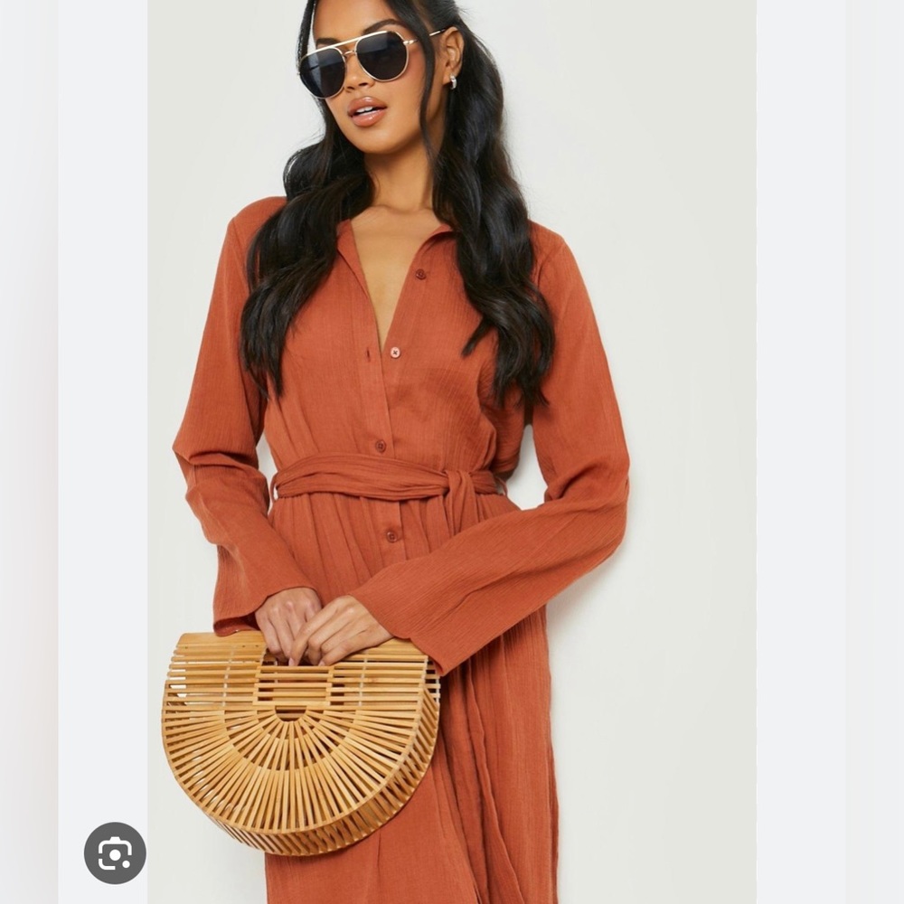 Beachwear Longline Belted Shirt - Picture 4 of 8